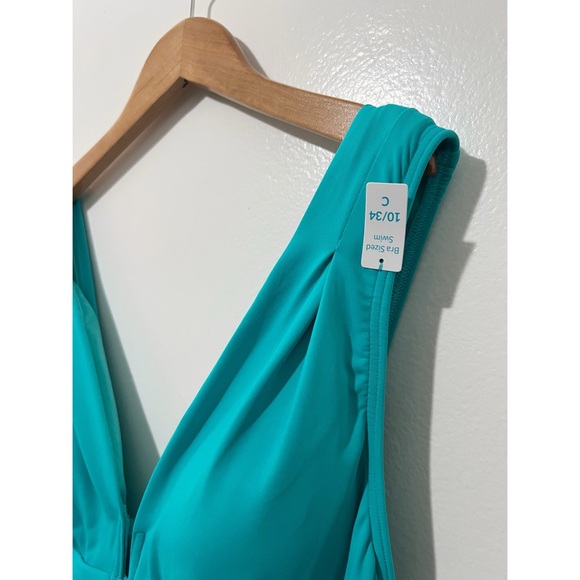 Contours by Coco Reef Emerald Cut One Piece Swimsuit Size 10 - Picture 3 of 8